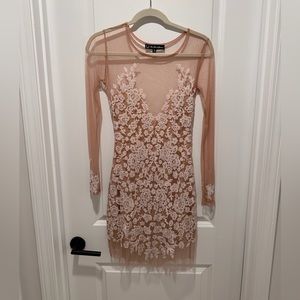 Nude Lace Dress